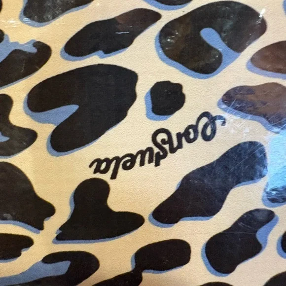 Consuela Leopard Crossbody Bag with Pink and Tan Strap - Picture 3 of 16